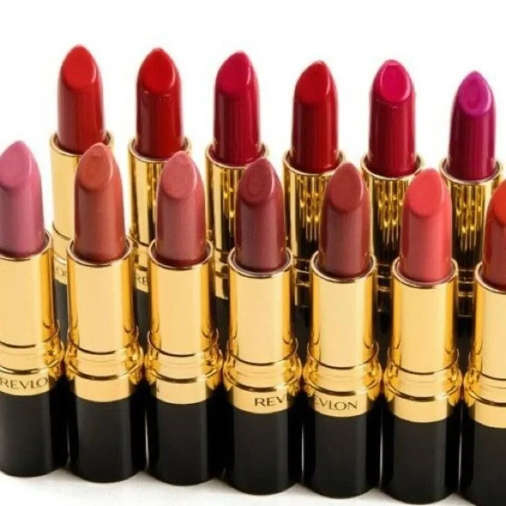 Revlon Matte Lipstick Set 4 Dark Night, Purple Aura, Superstar Brown, Power Move